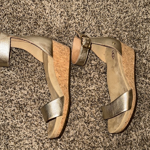 UGG Women's Metallic   Wedge Sandals - Picture 7 of 15